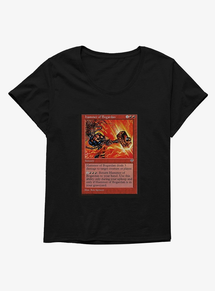 Magic The Gathering  Graphics Hammer of Bogardan Girls T-Shirt Plus