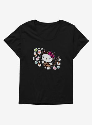 Hello Kitty Jungle Paradise Animal Spots Womens T-Shirt Plus