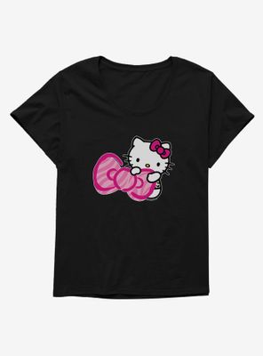 Hello Kitty Jungle Paradise Bow Womens T-Shirt Plus