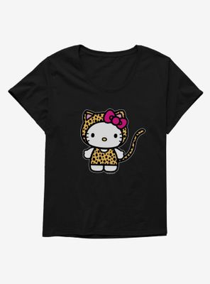 Hello Kitty Jungle Paradise Cheetah Womens T-Shirt Plus