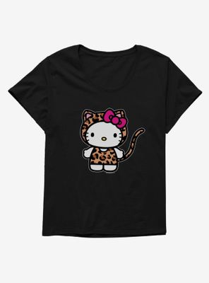 Hello Kitty Jungle Paradise Leopard Costume Womens T-Shirt Plus