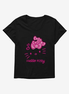 Hello Kitty Jungle Paradise Pink Logo Womens T-Shirt Plus