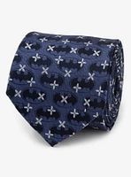 DC Comics Batman Cross Blue Silk Tie