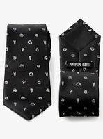 Disney The Nightmare Before Christmas Black Grey Tie