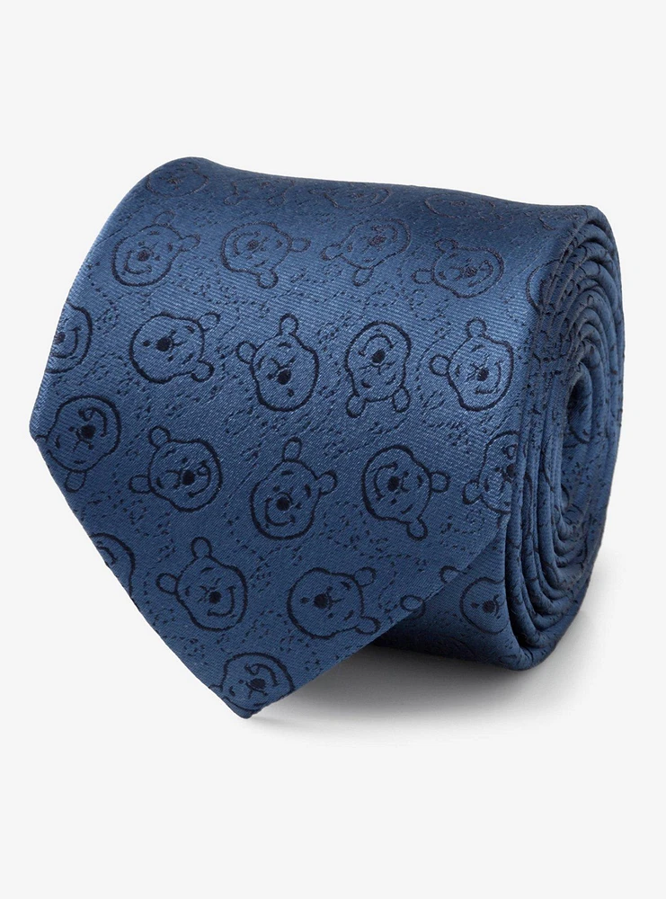 Disney Winnie The Pooh Blue Tonal Tie