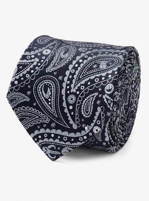 Star Wars The Mandalorian Blue Paisley Tie