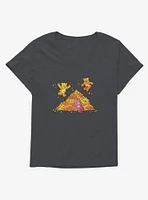 Care Bears Pile Of Leaves Girls T-Shirt Plus