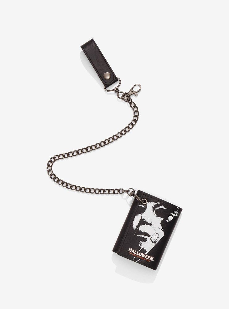 Halloween Trick Or Treat Or Die Trifold Chain Wallet