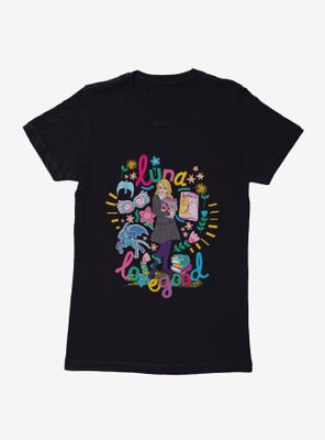 Harry Potter Luna Lovegood Doodle Art Womens T-Shirt