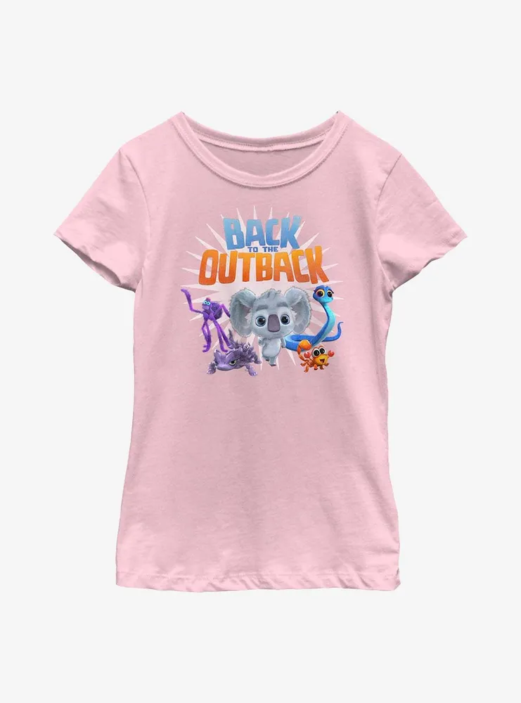 Back To The Outback Logo Group Youth Girls T-Shirt
