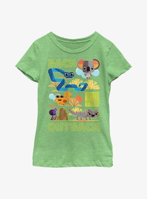 Back To The Outback Modern Crew Youth Girls T-Shirt
