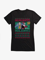 DC Comics Batman With Love Joker And Harley Girls T-Shirt