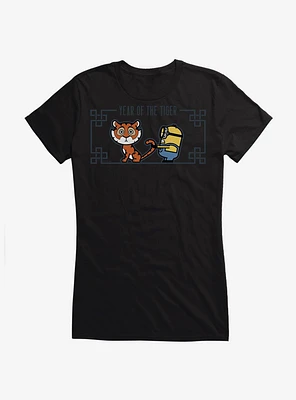 Minions Year of the Tiger By Tail Girls T-Shirt