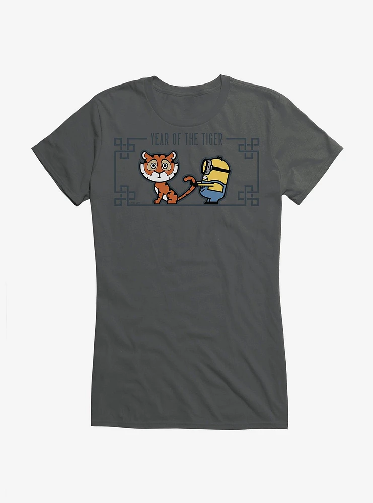 Minions Year of the Tiger By Tail Girls T-Shirt