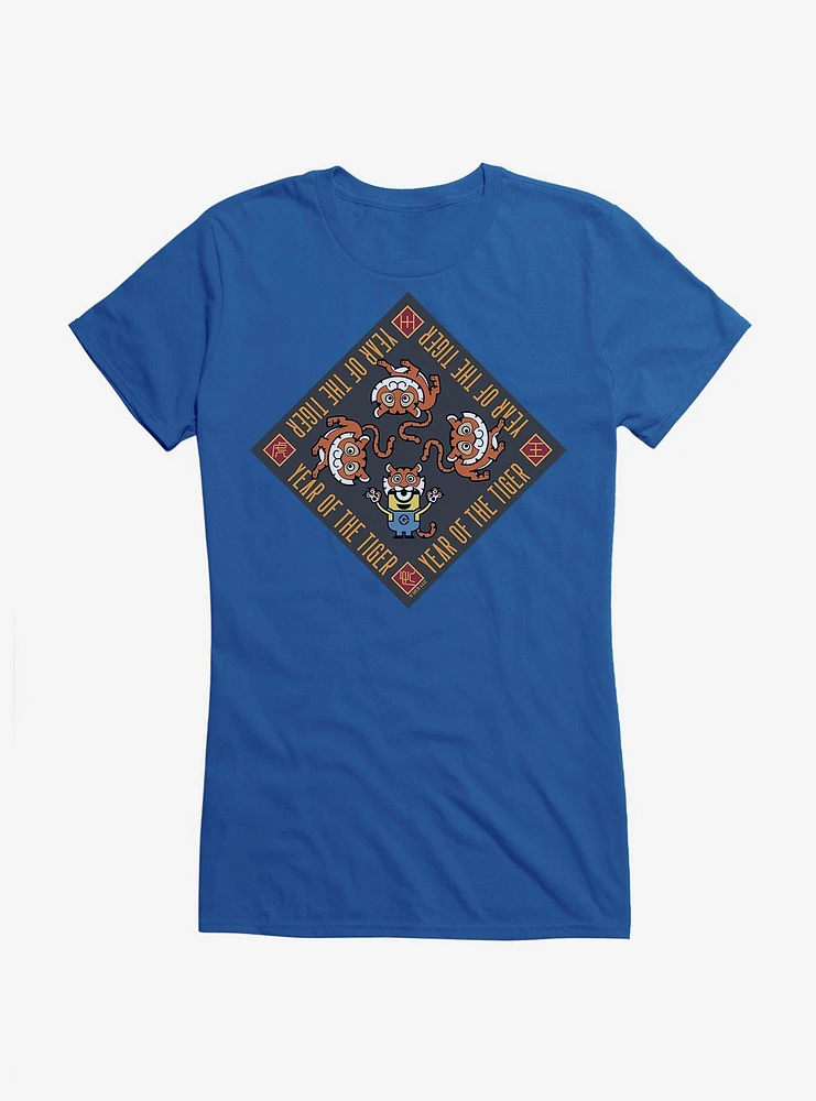 Minions Year of the Tiger Square Girls T-Shirt