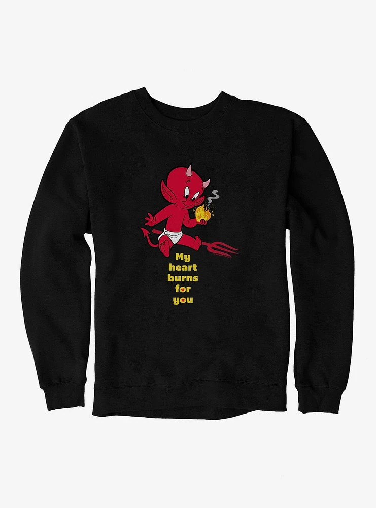 Hot Stuff Burning Heart Sweatshirt