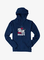 Hot Stuff Pink Heart Hoodie