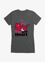 Hot Stuff Red Hearted Girls T-Shirt