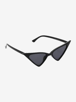 Black Pointy Cat Eye Sunglasses