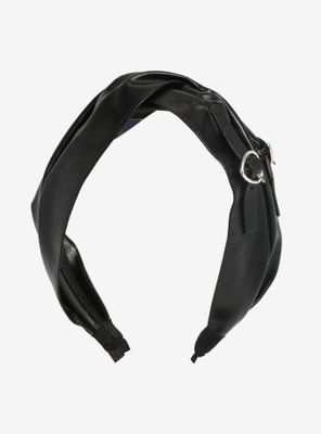 Black Knot Heart Buckle Headband