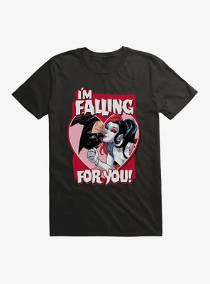 DC Falling For You Batman & Harley Quinn T-Shirt