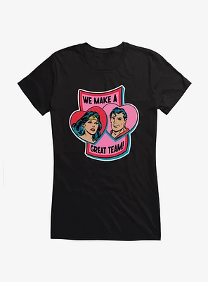 DC Great Team Wonder Woman & Superman Girls T-Shirt