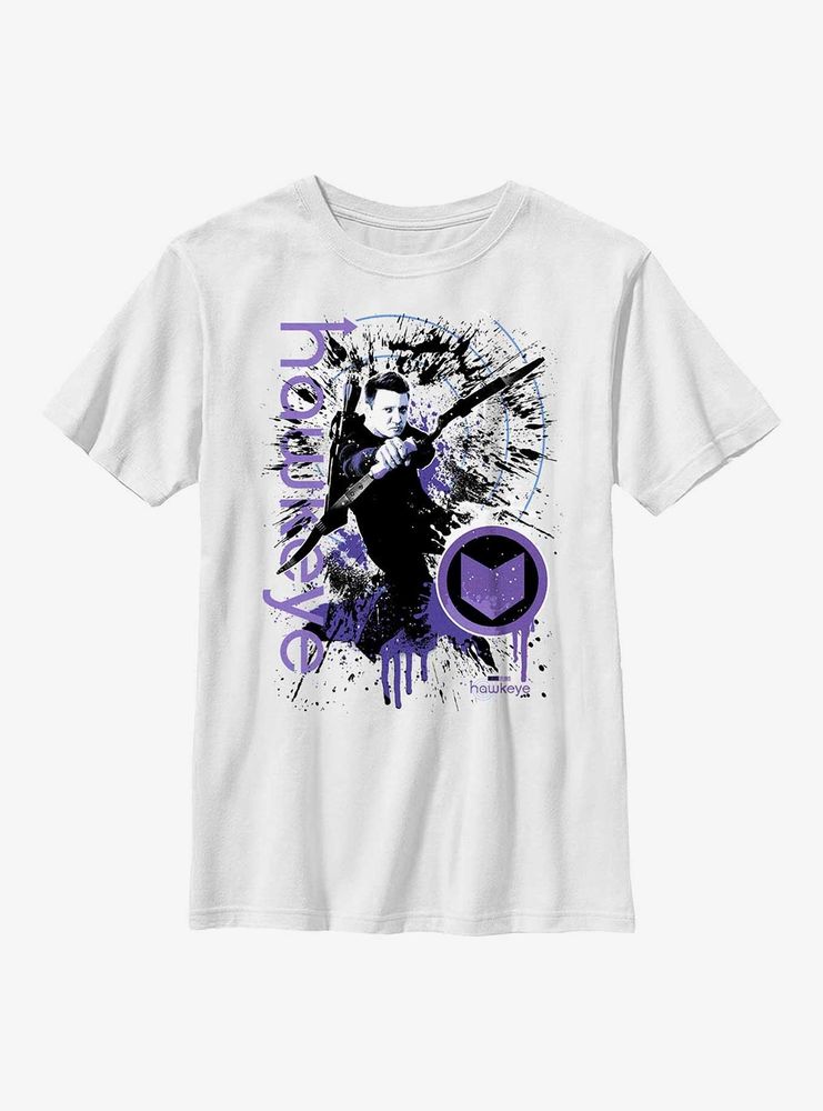 Marvel Hawkeye Bird Splatter Youth T-Shirt