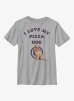 Marvel Hawkeye I Love My Pizza Dog Youth T-Shirt