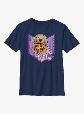 Marvel Hawkeye Pizza Dog Chevron Youth T-Shirt