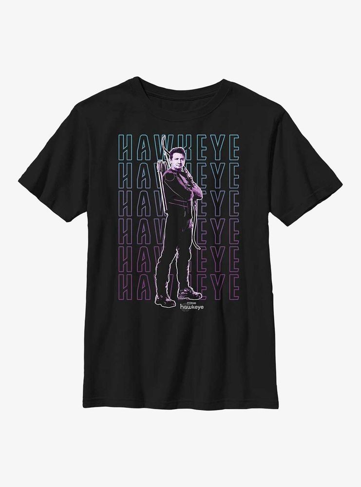 Marvel Hawkeye Stacked Youth T-Shirt