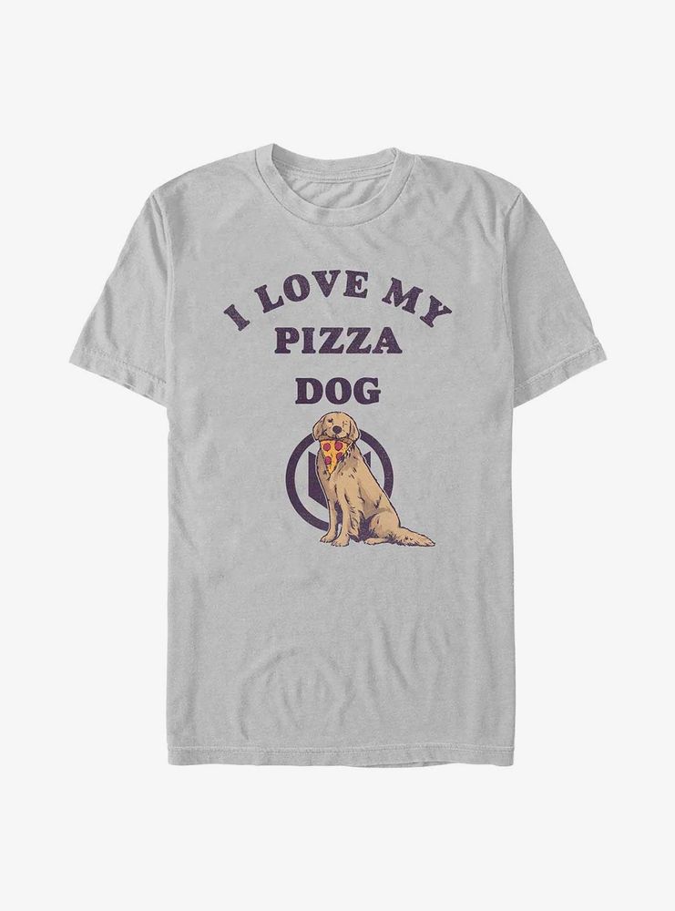 Marvel Hawkeye I Love My Pizza Dog T-Shirt