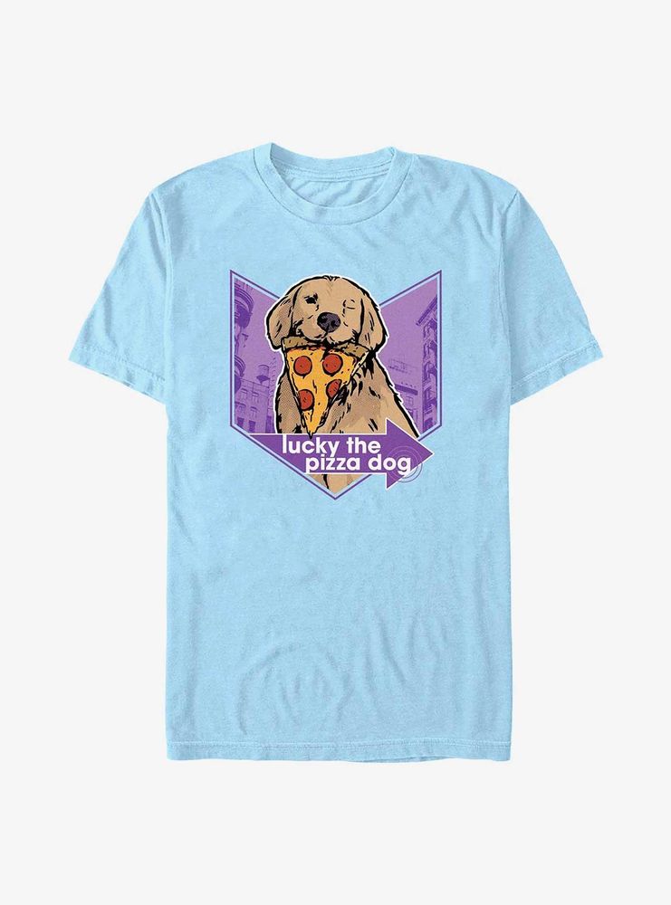 Marvel Hawkeye Pizza Dog Chevron T-Shirt