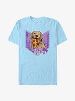 Marvel Hawkeye Pizza Dog Chevron T-Shirt