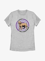 Marvel Hawkeye Pizza Dog Bullseye Women's T-Shirt