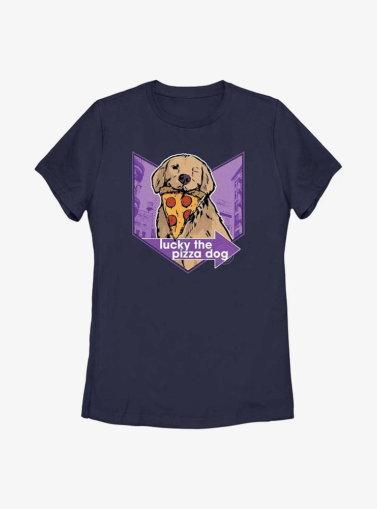 Marvel Hawkeye Pizza Dog Chevron Women's T-Shirt