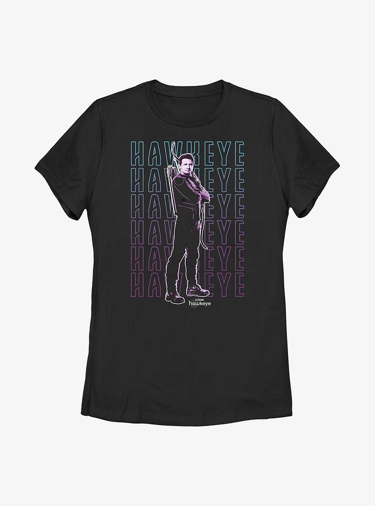 Marvel Hawkeye Stacked Women's T-Shirt
