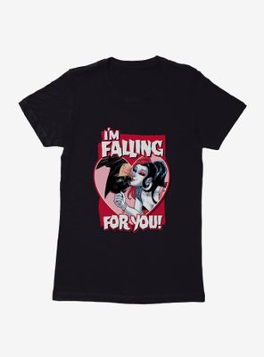 DC Falling For You Batman & Harley Quinn Womens T-Shirt
