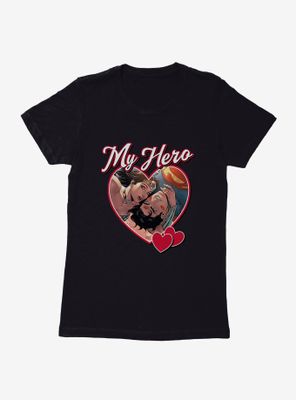 DC My Hero Superman & Wonder Woman Womens T-Shirt