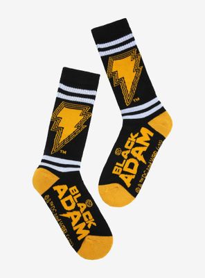 DC Comics Black Adam Logo Crew Socks