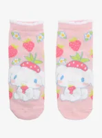 Cinnamoroll Strawberry Ruffle No-Show Socks