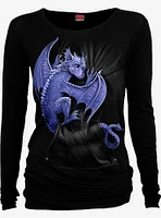 Pocket Dragon Loose Fit Long-Sleeve T-Shirt