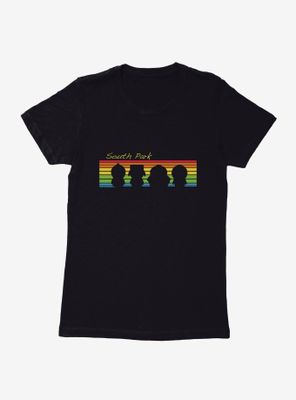 South Park Rainbow Silhouette Womens T-Shirt
