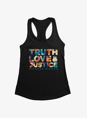 DC Comics Wonder Woman 1984 Truth Love Justice Girl's Tank