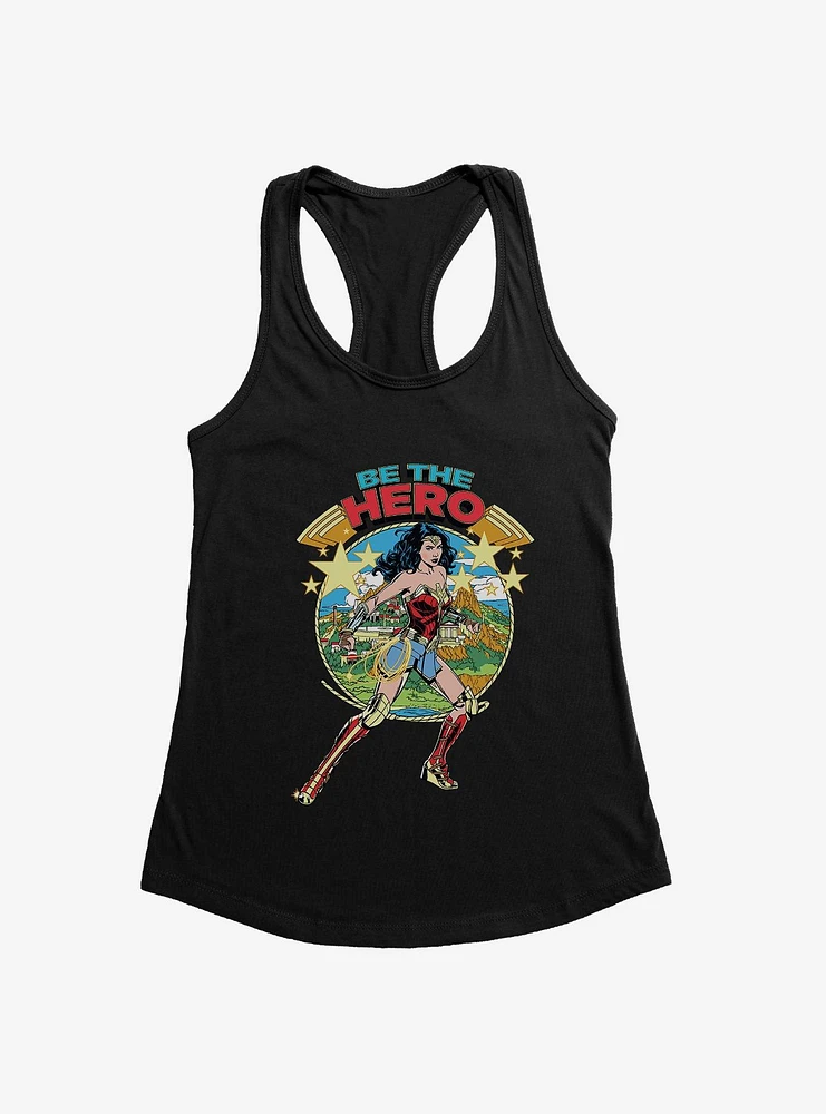 DC Comics Wonder Woman Be The Hero Stars Girl's Tank