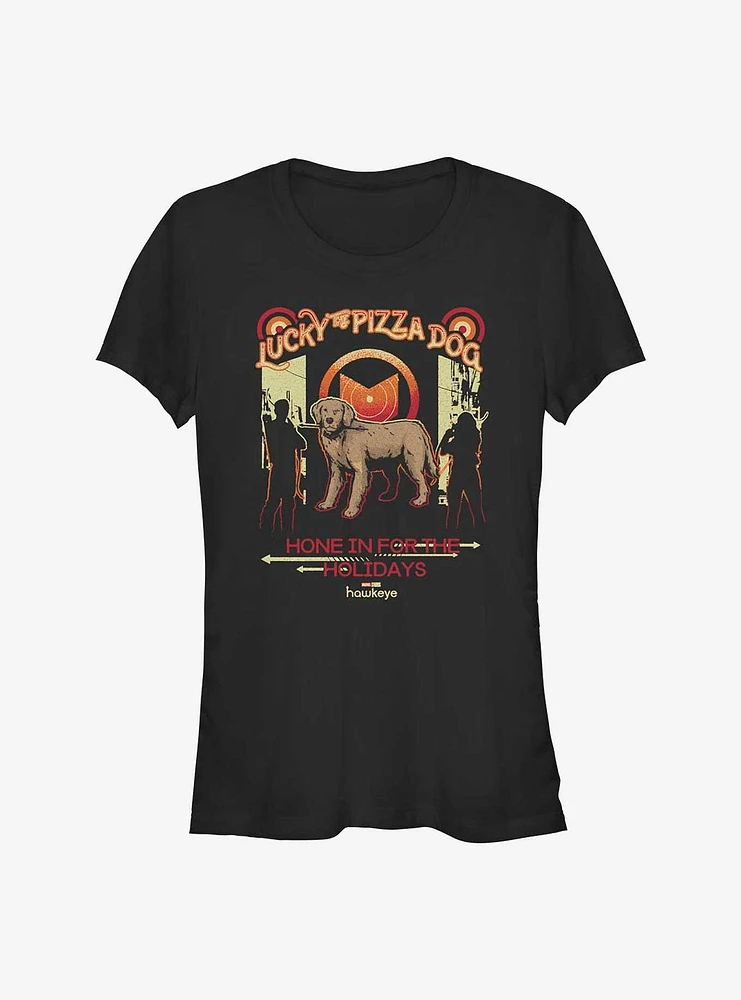 Marvel Hawkeye Lucky The Pizza Dog Girl's T-Shirt