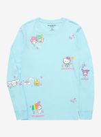 Sanrio Hello Kitty & Friends Floral Scenes Allover Print Long Sleeve T-Shirt