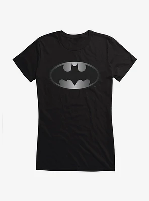 DC Comics Batman 1989 Silver Logo Girls T-Shirt