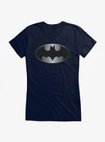 DC Comics Batman 1989 Silver Logo Girls T-Shirt