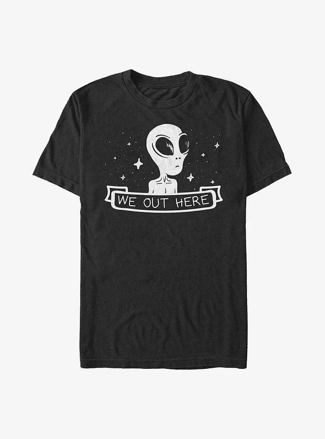 We Out Here Alien Tshirt We Out Here Alien Tshirt