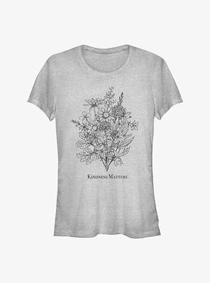 Kindness Floral Bouquet Girls T-Shirt